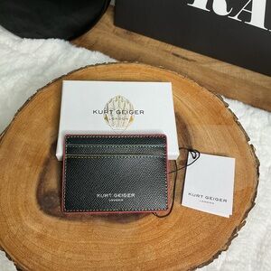 Kurt Geiger Black and Pink Card Holder